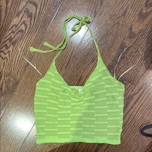 Garage halter crop top